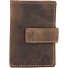  Porte-cartes de visite Vintage RFID en cuir 7 cm Modéle brown