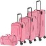  Boja 4 roulettes Set de valises 4 pièces Modéle pink