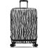  EZ Fashion 4 roulettes Trolley M 66 cm avec soufflet d'extension Modéle zebra