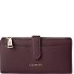  Bologna Leather Porte-monnaie Cuir véritable 20 cm Modéle burgundy