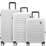  Oxygen 4 roulettes Set de valises 3 pièces avec soufflet d'extension Modéle pure white