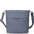  Mademoiselle.M Sac à bandoulière 25 cm Modéle nubuk sky