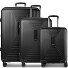  Essentials 14 4 roues Set de valises 3 pièces avec soufflet d'extension Modéle black metallic