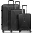  Essentials 14 4 roulettes Set de valises 3 pièces avec soufflet d'extension Modéle black metallic