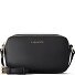  Sac à bandoulière en cuir « Bologna » pour appareil photo, double fermeture éclair, 18 cm Modéle black