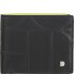  Up! Porte-monnaie Protection RFID Cuir 10.5 cm Modéle black-bright yellow