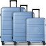 Essentials 11 4 roues Set de valises 3 pièces avec soufflet d'extension Modéle cool blue
