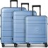  Essentials 11 4 roues Set de valises 3 pièces avec soufflet d'extension Modéle cool blue