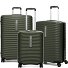  Vega 4 roulettes Set de valises 3 pièces avec soufflet d'extension Modéle military