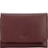  Arva Porte-monnaie Protection RFID Cuir véritable 12 cm Modéle wine